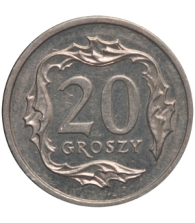 20 groszy, 1990, stan 1-