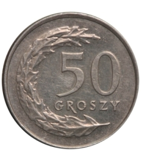 50 groszy, 1990, stan 2+