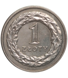 1 złoty, 1990, stan 1-