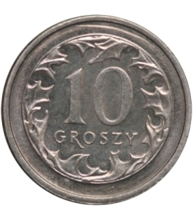 10 groszy, 1991, stan 1-