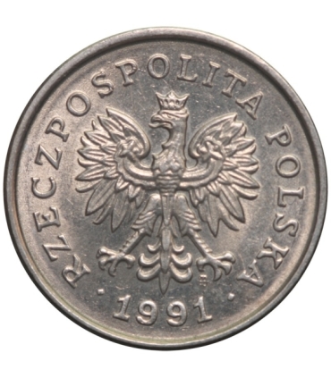 50 groszy, 1991, stan 1-/2+