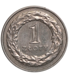 1 złoty, 1991, stan 1-