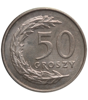 50 groszy, 1992, stan 1/1-