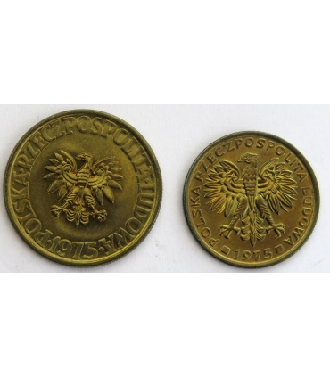 Lot: 2 złote, 5 złotych 1975