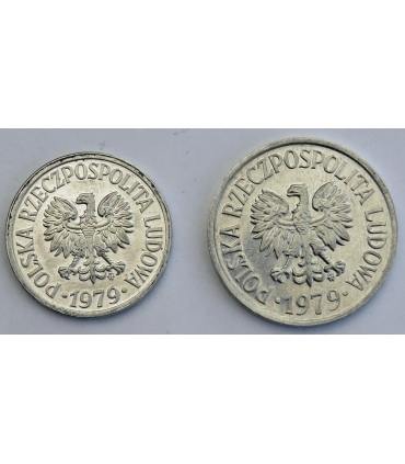 Lot: 10 i 20 groszy 1979 PRL, stany 1/1-