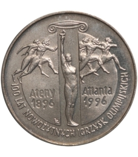 2 zł, 100 lat nowożytnych Igrzysk Olimpijskich (1896-1996)