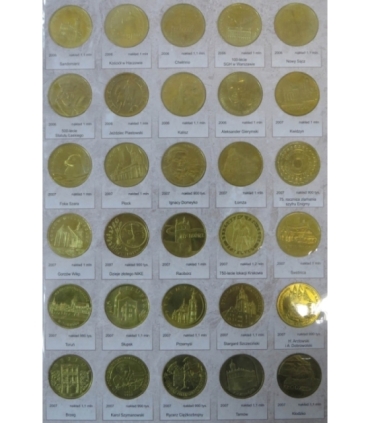 Pełny zestaw monet 2 zł GN 1995-2014, 260 szt.  + album