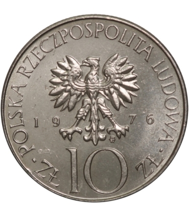 10 złotych, Adam Mickiewicz, 1976, stan 1-
