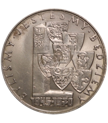 10 złotych, 1970 25 lat - Ziemie Odzyskane, stan 1-