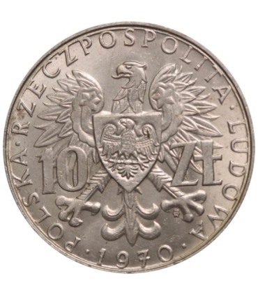 10 złotych, 1970 25 lat - Ziemie Odzyskane, stan 1-