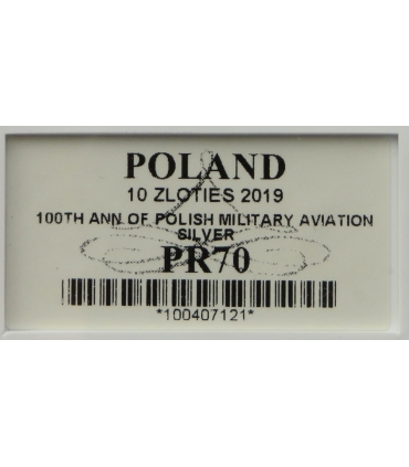 10 zł 100-lecie lotnictwa wojskowego, GCN PR70
