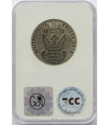 10 zł, 70. rocznica zbrodni katyńskiej, GCN PR70