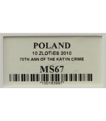 10 zł, 70. rocznica zbrodni katyńskiej, GCN PR70