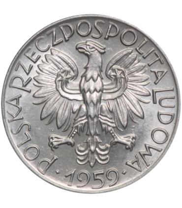 5 zł, Rybak, 1959, stan 1-, połysk