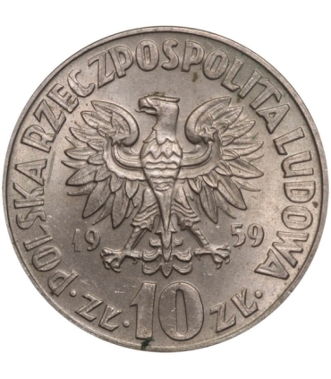 10 zł, Mikołaj Kopernik, 1959, stan 1-/2+