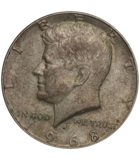 USA, 1/2 dolara Kennedy 1968 D, stan 3