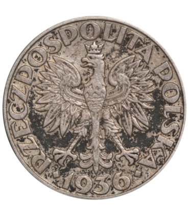 2 zł Żaglowiec 1936, stan 3