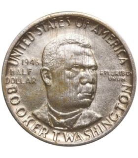 USA ½ dolara, 1946, Booker Taliferro Washington, certyfikat