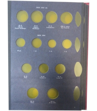 Album używany na monety obiegowe PRL z lat 1973-1986