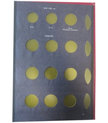 Album używany na monety obiegowe PRL z lat 1973-1986