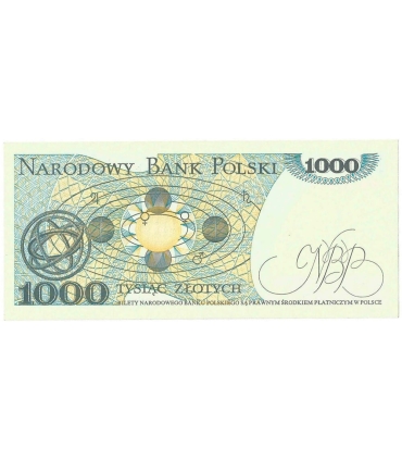 1000 zł, Mikołaj Kopernik, 1982, seria HW, stan 1/1-