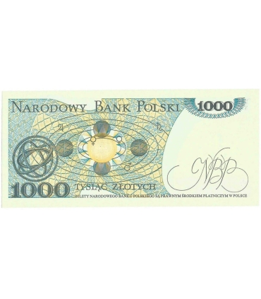 1000 zł, Mikołaj Kopernik, 1982, seria HW, stan 1/1-