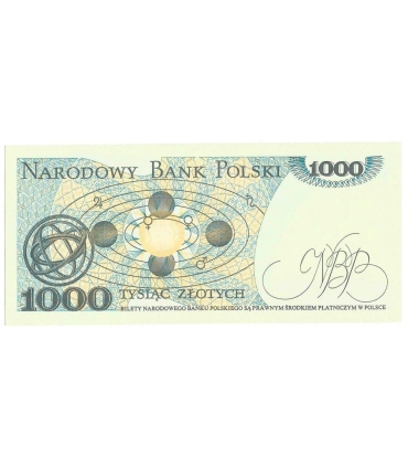1000 zł, Mikołaj Kopernik, 1982, seria HW, stan 1/1-