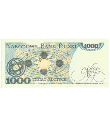 1000 zł, Mikołaj Kopernik, 1982, seria HN, stan 1/1-