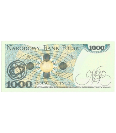 1000 zł, Mikołaj Kopernik, 1982, seria HR, stan 1/1-
