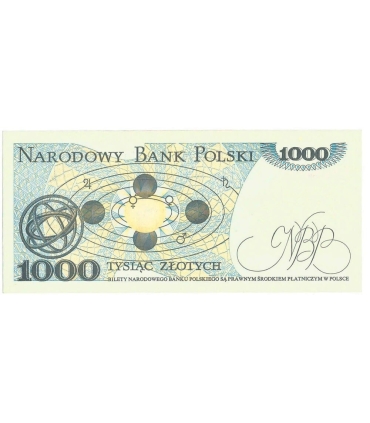 1000 zł, Mikołaj Kopernik, 1982, seria EN, stan 1/1-