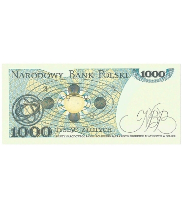 1000 zł, Mikołaj Kopernik, 1982, seria HW, stan 1/1-