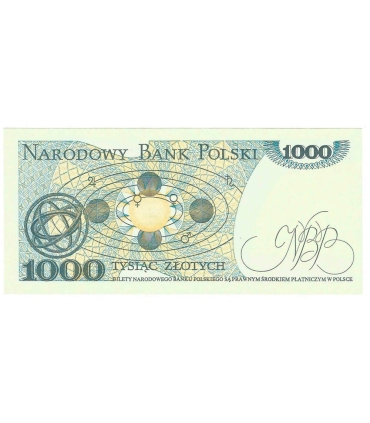 1000 zł, Mikołaj Kopernik, 1982, seria KD, stan 1/1-