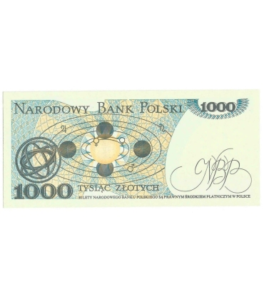 1000 zł, Mikołaj Kopernik, 1982, seria HW, stan 1/1-