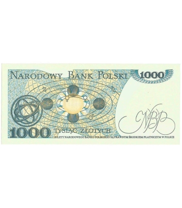 1000 zł, Mikołaj Kopernik, 1982, seria KB, stan 1/1-