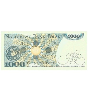 1000 zł, Mikołaj Kopernik, 1982, seria KB, stan 1/1-