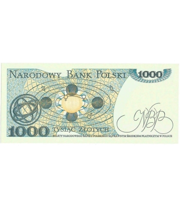 1000 zł, Mikołaj Kopernik, 1982, seria KB, stan 1/1-