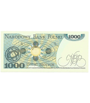 1000 zł, Mikołaj Kopernik, 1982, seria HW, stan 1/1-