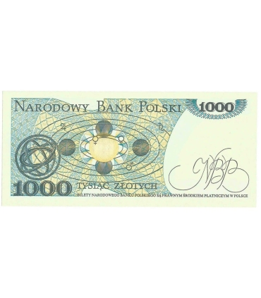1000 zł, Mikołaj Kopernik, 1982, seria HW, stan 1/1-