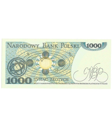 1000 zł, Mikołaj Kopernik, 1982, seria HW, stan 1/1-