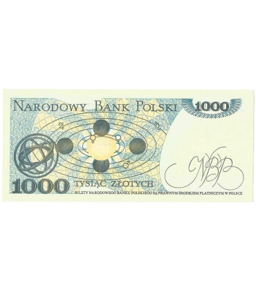 1000 zł, Mikołaj Kopernik, 1982, seria GG, stan 1/1-