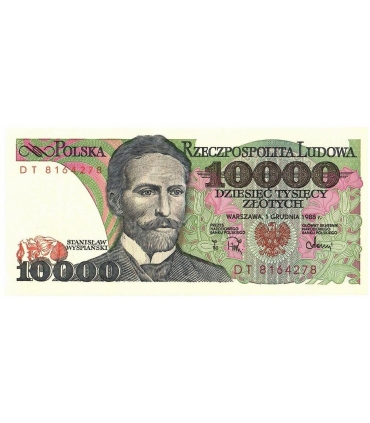 10000 zł Stanisław Wyspiański 1988, seria DT, stan 1/1-