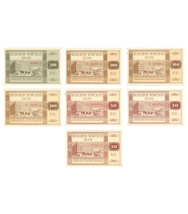 7 cegiełek PRL BUDUJEMY WSPÓLNY DOM