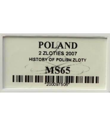 2 zł GN, Dzieje złotego Nike, 2007, GCN MS65