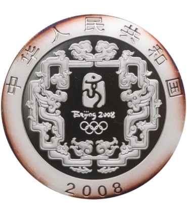 Chiny 10 YUANÓW 2008 "Opera pekińska" 1 uncja Srebro Ag 999, certyfikat