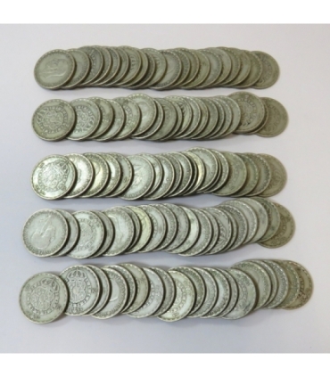 Lot: 100 x 1 korona Szwecja, lata 1942-1950, srebro, Ag400