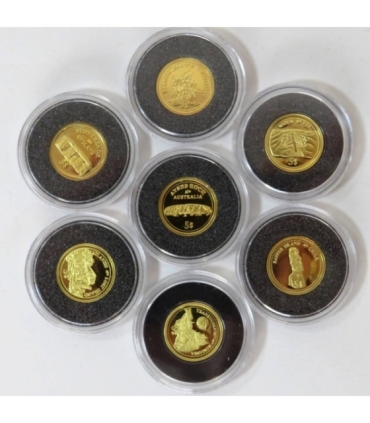 7 x złoto Największe Tajemnice Świata + kaseta + lupa, 7 x AU585