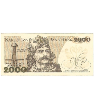 2000 zł Mieszko i Chrobry, 1977, seria A, stan 3+