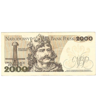 2000 zł Mieszko i Chrobry, 1977, seria C 9021502, stan 4