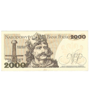 2000 zł Mieszko i Chrobry, 1977, seria A, stan 3