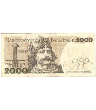 2000 zł Mieszko i Chrobry, 1977, seria A, stan 3